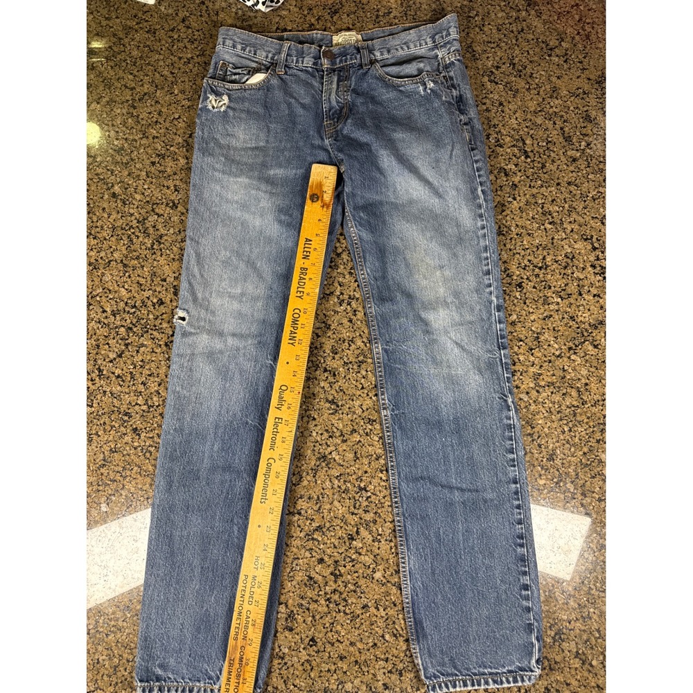 Aeropostale Rivington Skinny Jeans Mens 34x34 Blue Distressed Denim Pants